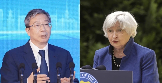 中国人民银行行长易纲会见美国财政部长耶伦